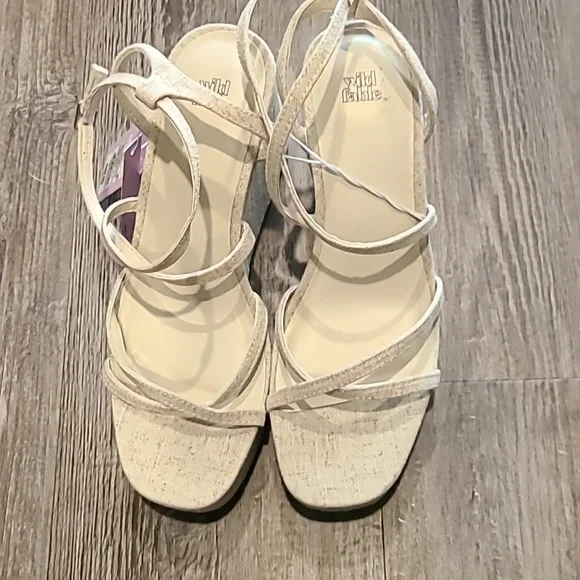 Wild Fable Ronnie Strappy Platform Wedge Heels with Memory Foam Size 8.5 - Picture 7 of 8